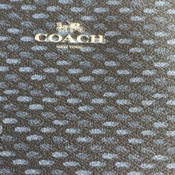 Coach Wristlet Blue Black